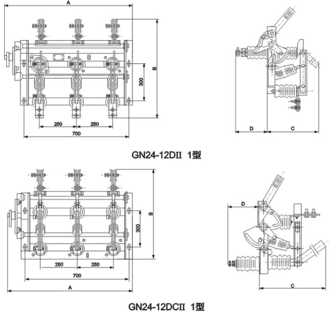 GN24-12D帶接地隔離開關(guān)